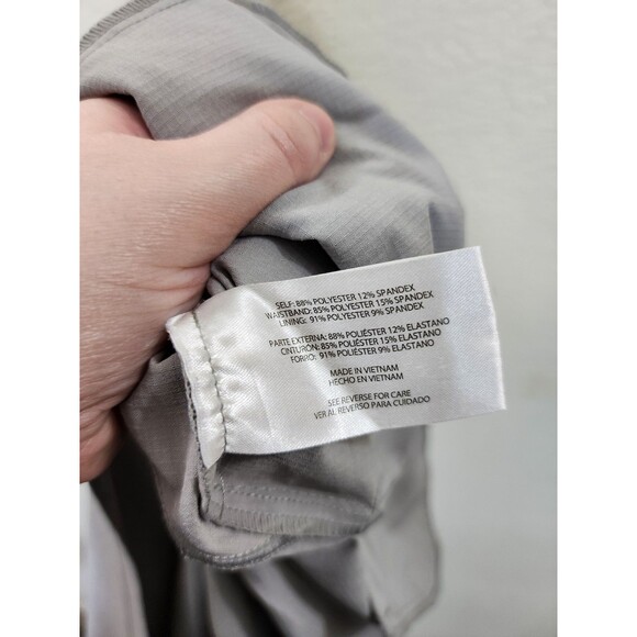 Orvis Women XL Skort Grey Performance Stretch Hiking Athletic Active Side Pocket - Picture 10 of 11